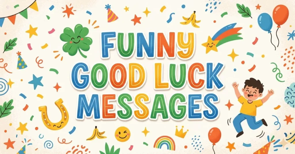 180+ Powerful Good Luck Messages & Wishes for Every Occasion 2 Funny Good Luck Messages