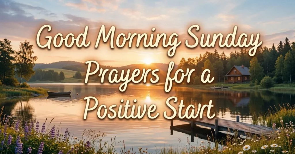 Good Morning Sunday Prayers for a Positive Start