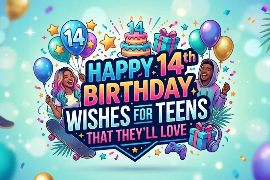 Happy 14th Birthday Wishes for Teens That They'll Love