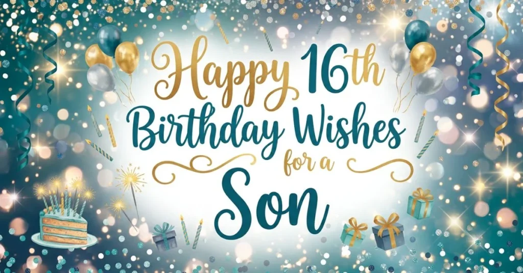Happy 16th Birthday Wishes for a Son
