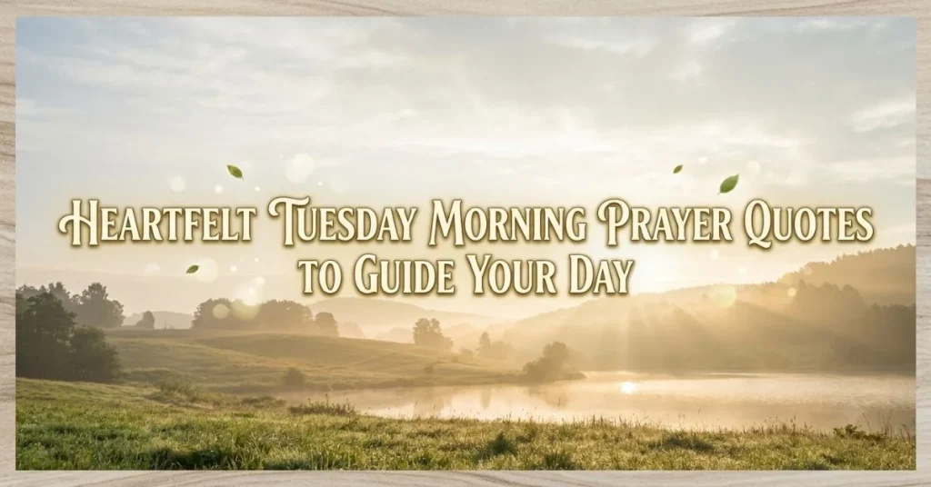 Heartfelt Tuesday Morning Prayer Quotes to Guide Your Day