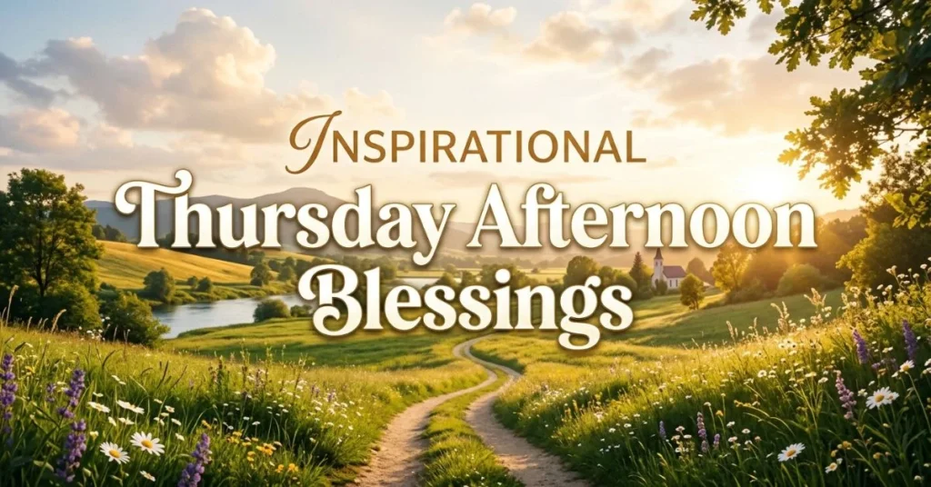 Inspirational Thursday Afternoon Blessings