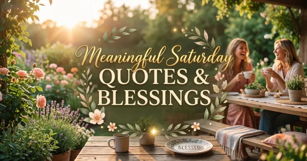Meaningful Saturday Quotes & Blessings