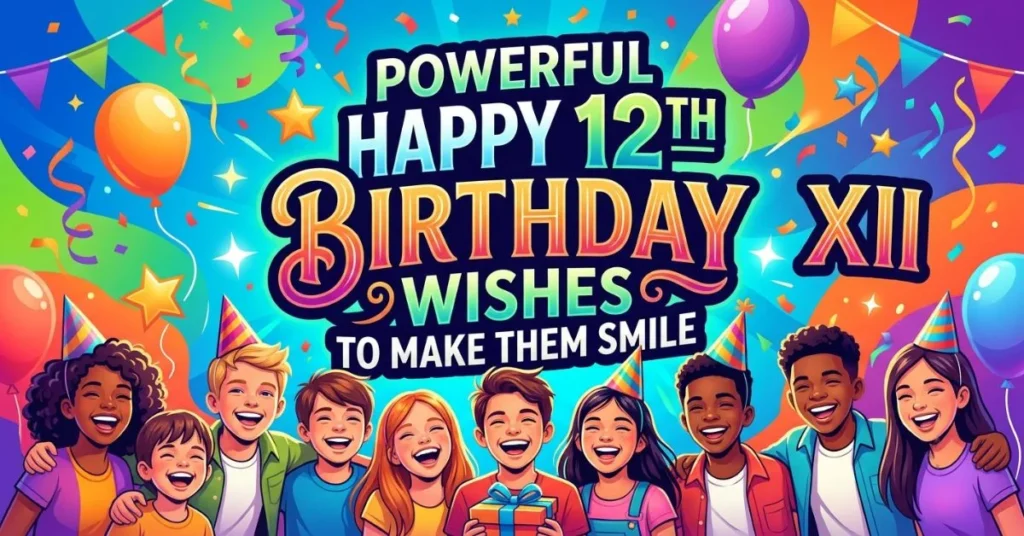 Powerful Happy 12th Birthday Wishes to Make Them Smile 