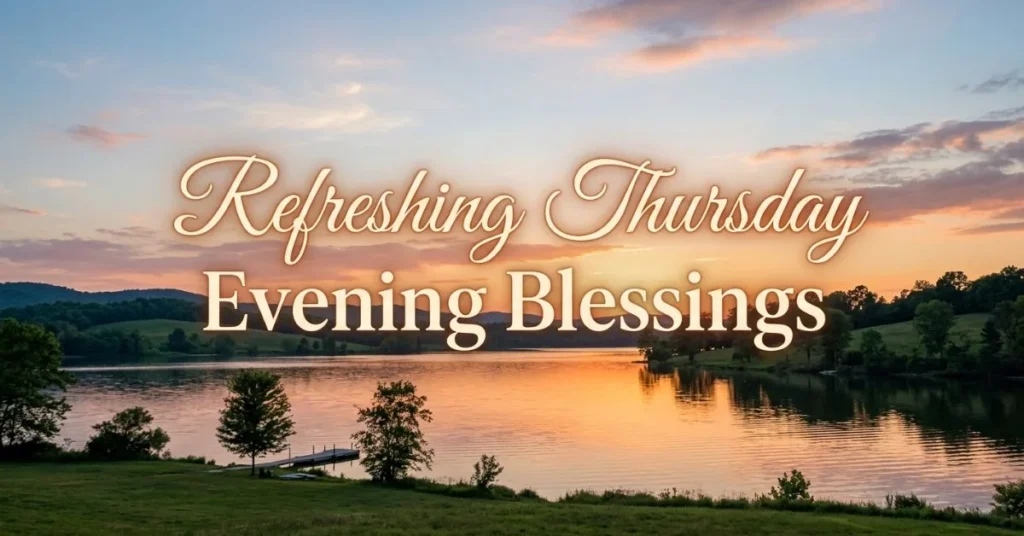 180+ Powerful Good Evening Blessings and Prayers 3 Refreshing Thursday Evening Blessings