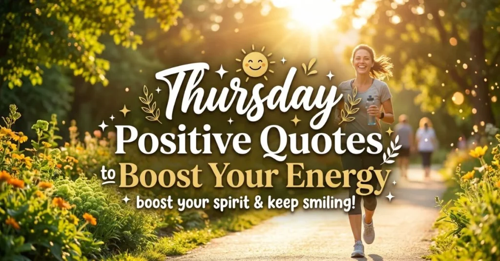 Thursday Positive Quotes to Boost Your Energy