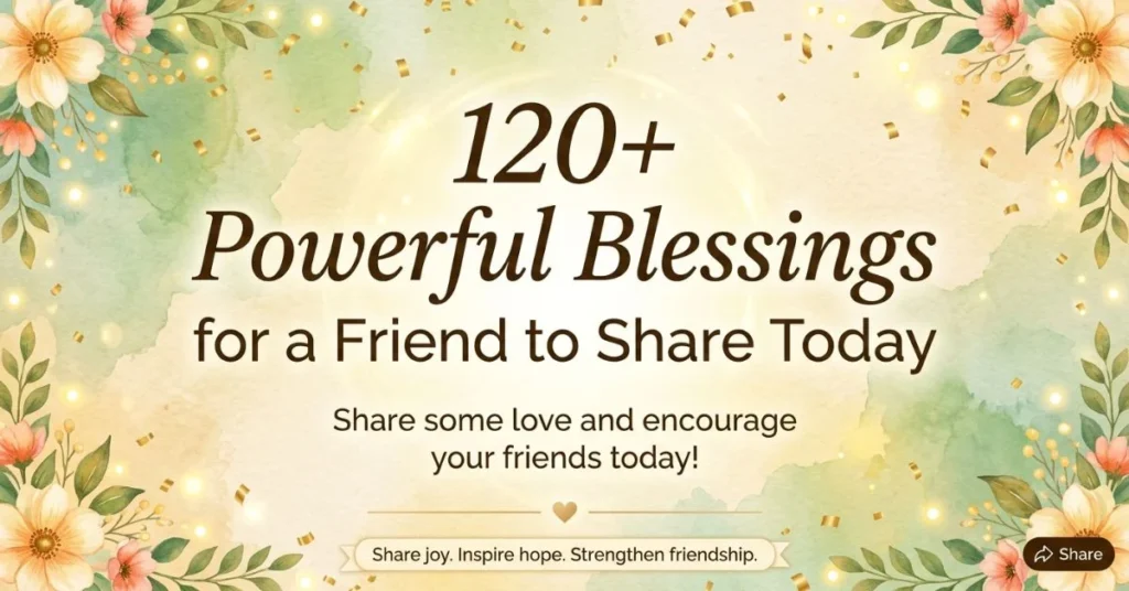 120+ Powerful Blessings for a Friend to Share Today