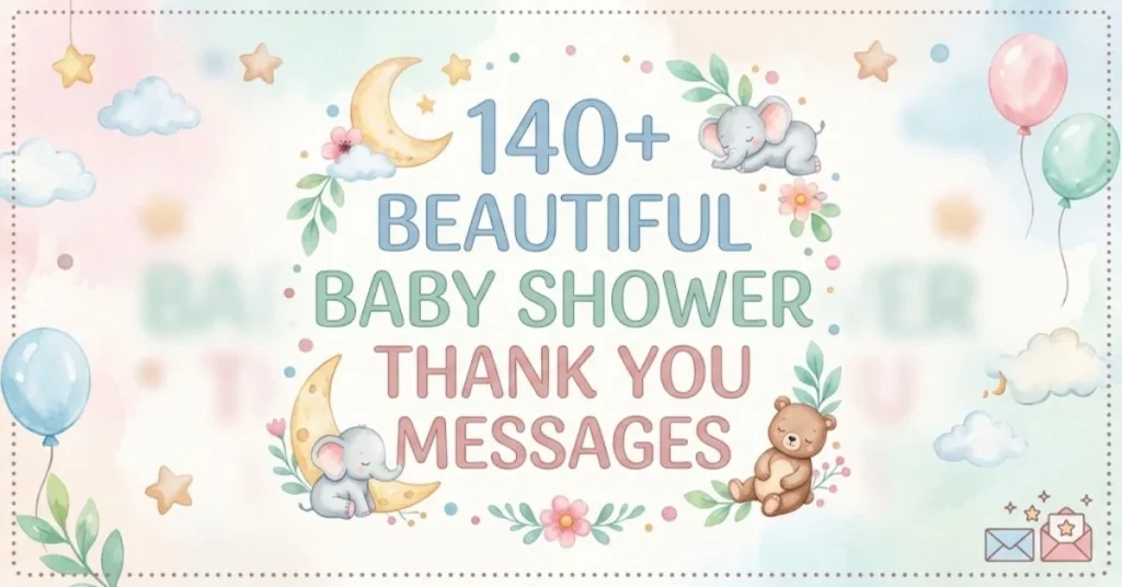 140+ Beautiful Baby Shower Thank You Messages 