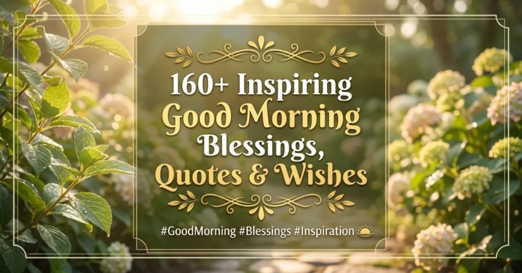 160+ Inspiring Good Morning Blessings, Quotes & Wishes 