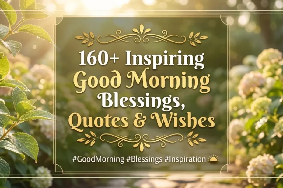 160+ Inspiring Good Morning Blessings, Quotes & Wishes 4 160+ Inspiring Good Morning Blessings, Quotes & WishesÂ