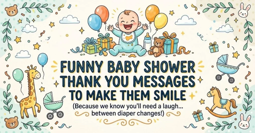 Funny Baby Shower Thank You Messages to Make Them Smile