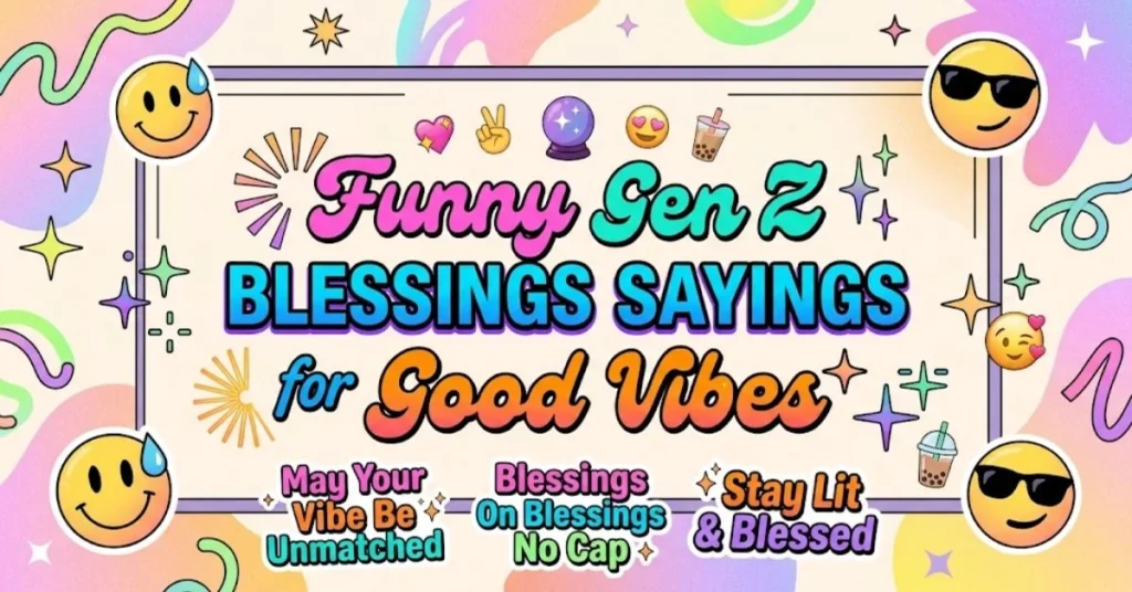 250+ Funny Gen Z Blessings, Quotes & Prayers 3 Funny Gen Z Blessings Sayings for Good Vibes