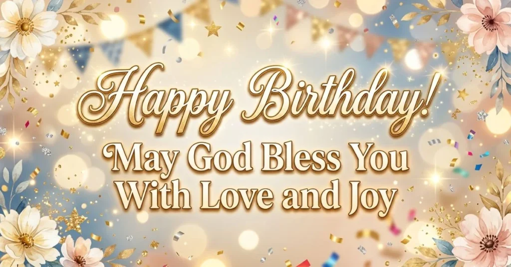 Happy Birthday! May God Bless You With Love and Joy