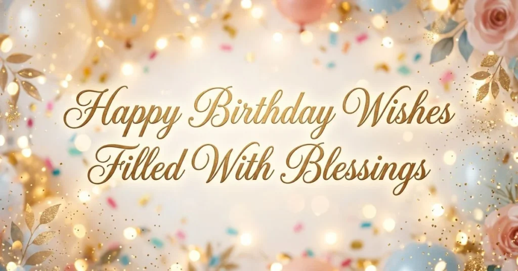 Happy Birthday Wishes Filled With Blessings
