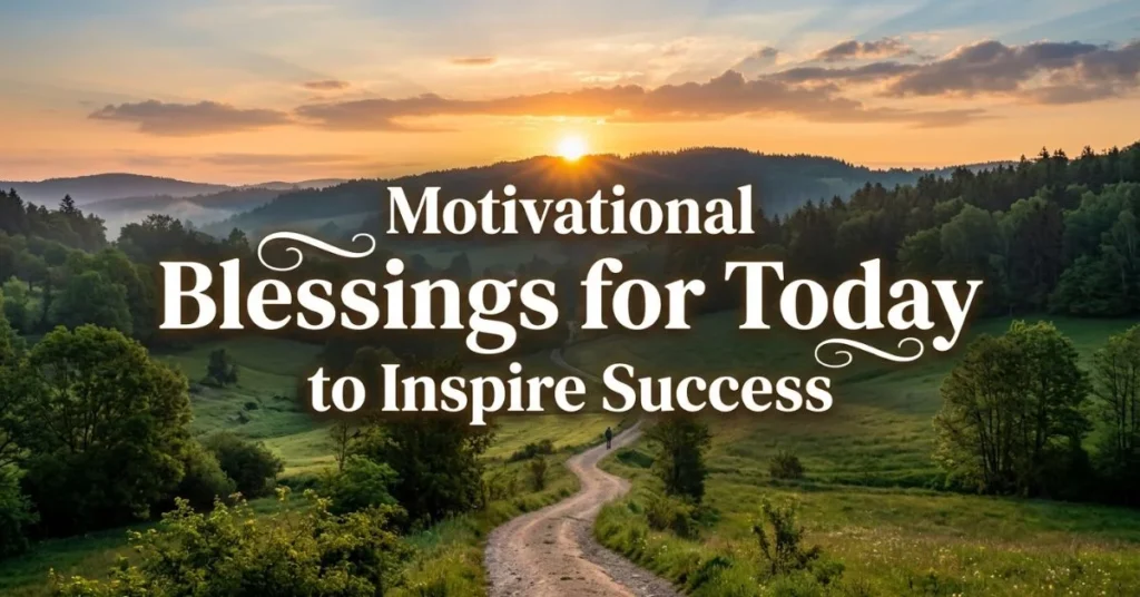 Motivational Blessings for Today to Inspire Success
