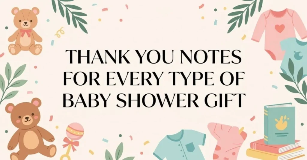 Thank You Notes for Every Type of Baby Shower Gift