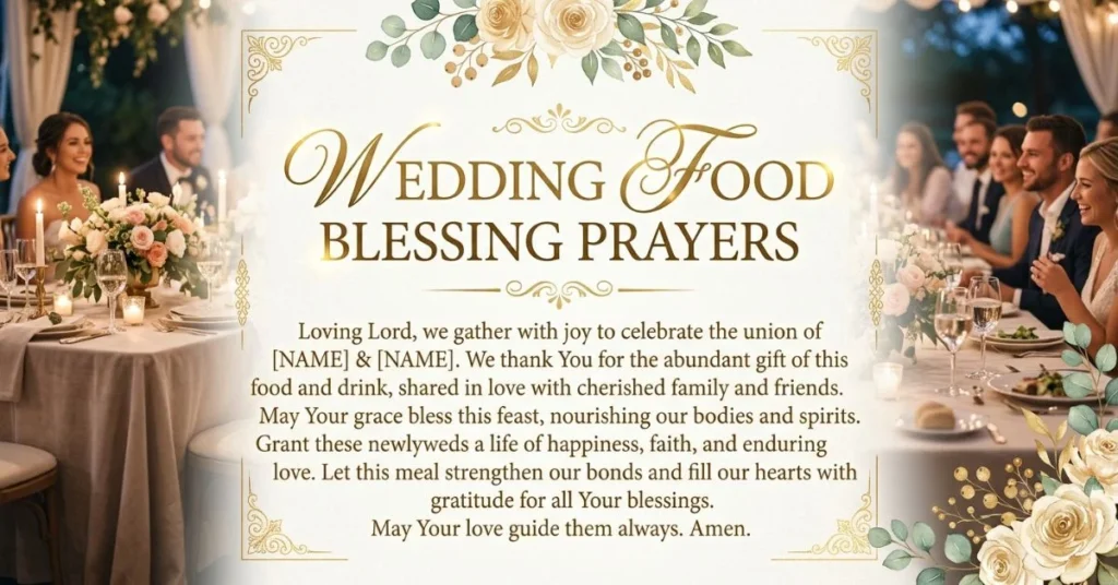 Wedding Food Blessing Prayers