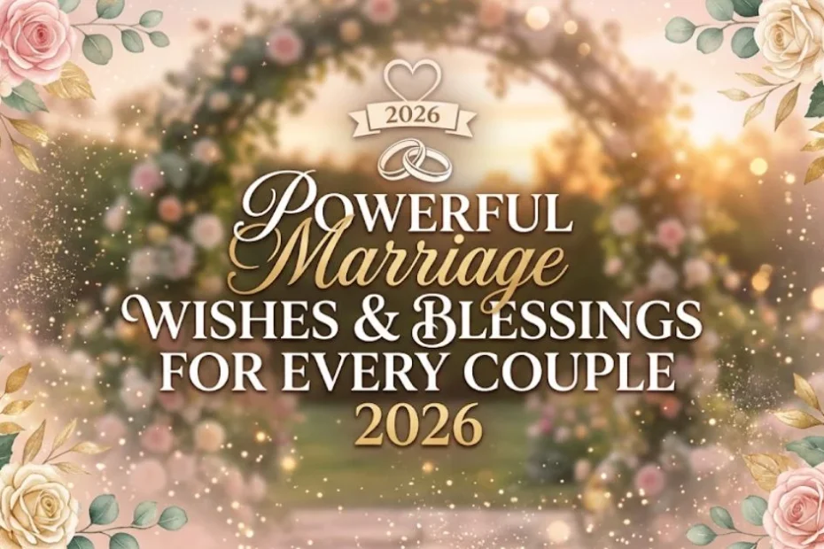 powerful Marriage Wishes & Blessings for Every Couple 2026 7 powerful Marriage Wishes & Blessings for Every Couple 2026