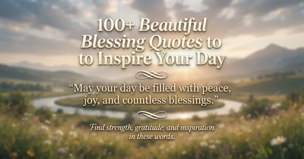 100+ Beautiful Blessing Quotes to Inspire Your Day 1 100+ Beautiful Blessing Quotes to Inspire Your Day