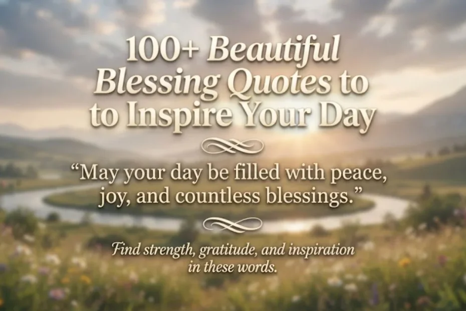 100+ Beautiful Blessing Quotes to Inspire Your Day 1 100+ Beautiful Blessing Quotes to Inspire Your DayÂ