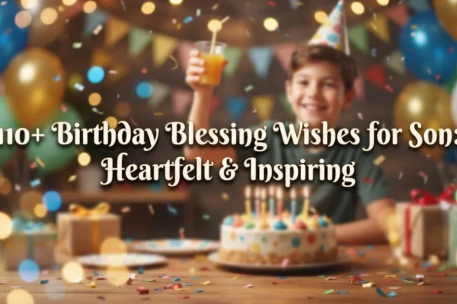 110+ Birthday Blessing Wishes for Son: Heartfelt & Inspiring 6 110+ Birthday Blessing Wishes for Son: Heartfelt & InspiringÂ