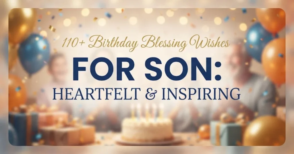110+ Birthday Blessing Wishes for Son: Heartfelt & Inspiring
