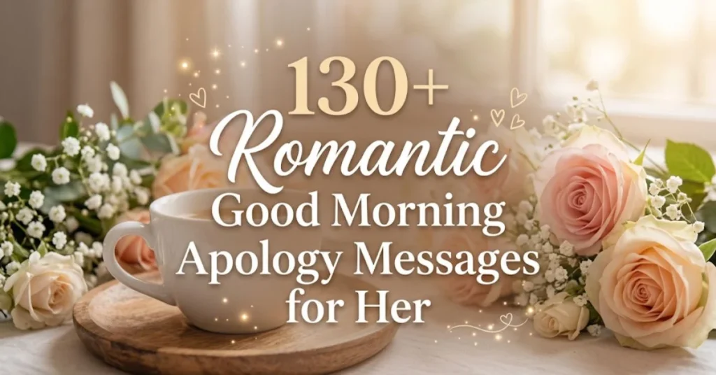 130+ Romantic Good Morning Apology Messages for Her 