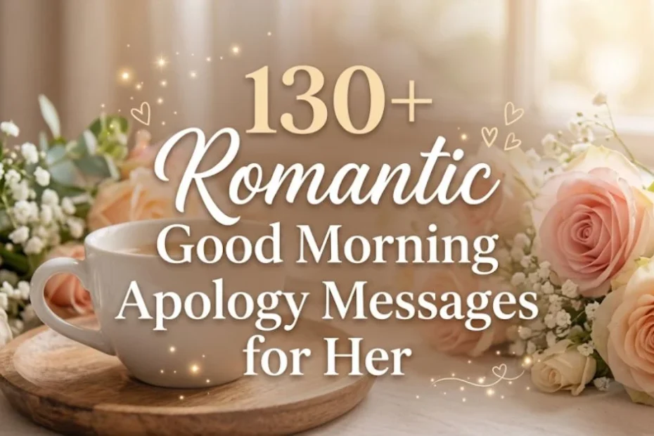 130+ Romantic Good Morning Apology Messages for Her 