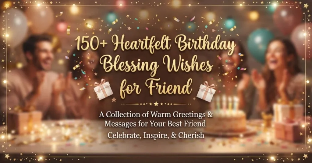 150+ Heartfelt Birthday Blessing Wishes for FriendĀ 1 150+ Heartfelt Birthday Blessing Wishes for FriendĀ