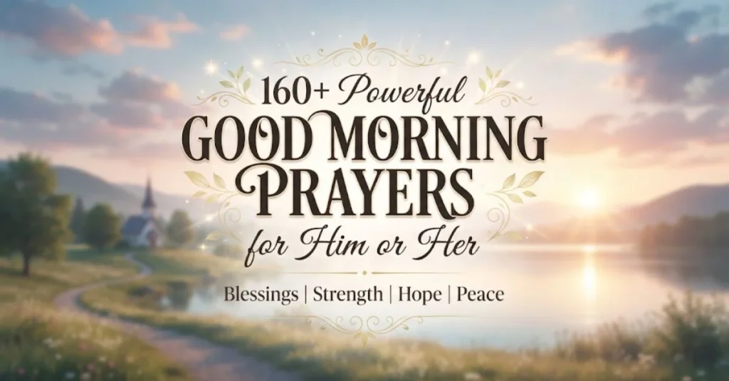 160+ Powerful Good Morning Prayers for Him or Her