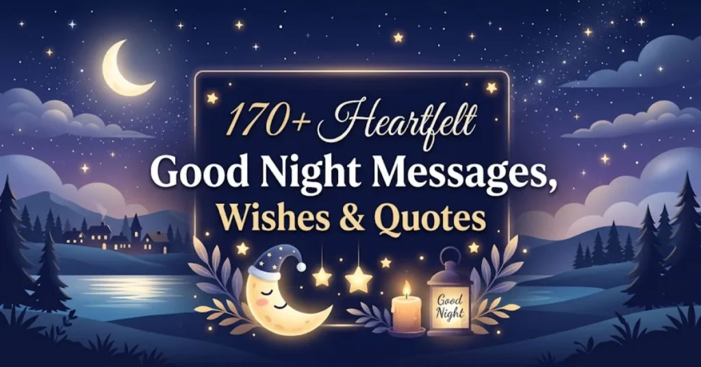 170+ Heartfelt Good Night Messages, Wishes & Quotes 