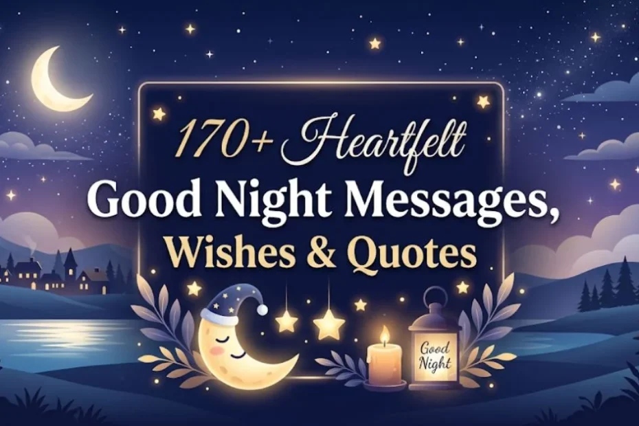 170+ Heartfelt Good Night Messages, Wishes & Quotes 