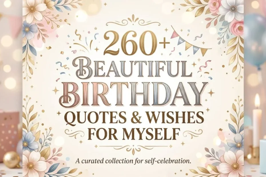 260+ Beautiful Birthday Quotes & Wishes for Myself 