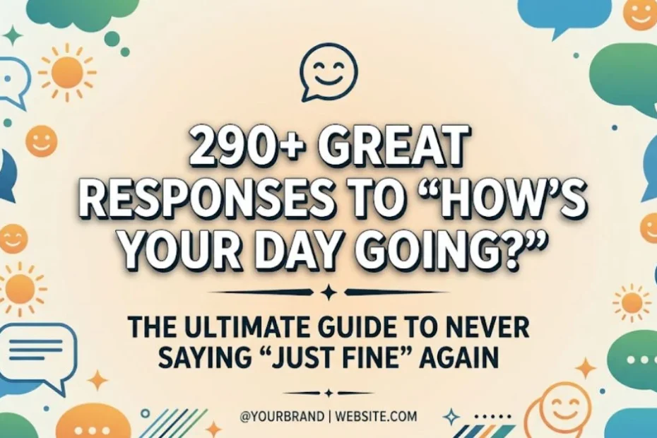 290+ Great Responses to “How’s Your Day Going?