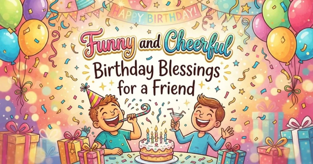 150+ Heartfelt Birthday Blessing Wishes for FriendĀ 3 Funny and Cheerful Birthday Blessings for a Friend
