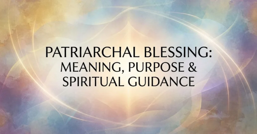Patriarchal Blessing: Meaning, Purpose & Spiritual Guidance 1 Patriarchal Blessing: Meaning, Purpose & Spiritual Guidance