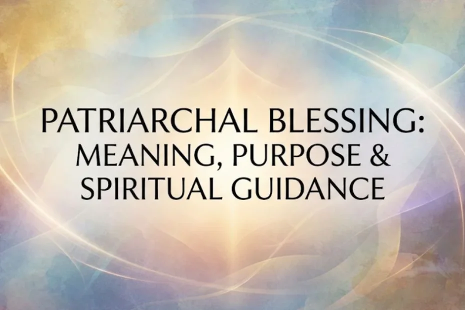 Patriarchal Blessing: Meaning, Purpose & Spiritual Guidance 3 Patriarchal Blessing: Meaning, Purpose & Spiritual Guidance