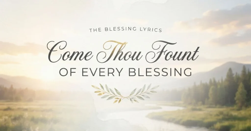 The Blessing Lyrics: Come Thou Fount of Every Blessing 