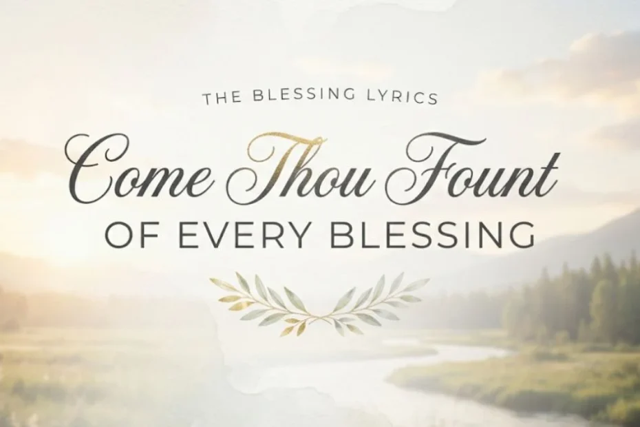 The Blessing Lyrics: Come Thou Fount of Every Blessing 8 The Blessing Lyrics: Come Thou Fount of Every BlessingÂ