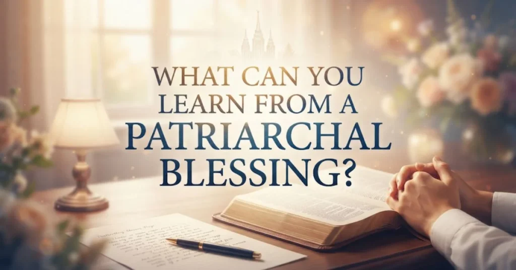 Patriarchal Blessing: Meaning, Purpose & Spiritual Guidance 2 What Can You Learn From a Patriarchal Blessing?